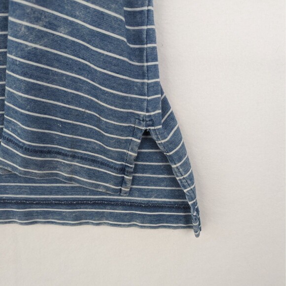 Rag & Bone / Jean Women's Small The Bowery Blue Indigo White Stripe Pocket Tank - Picture 4 of 9